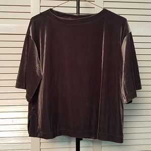 NWT Uniqlo velour top size L